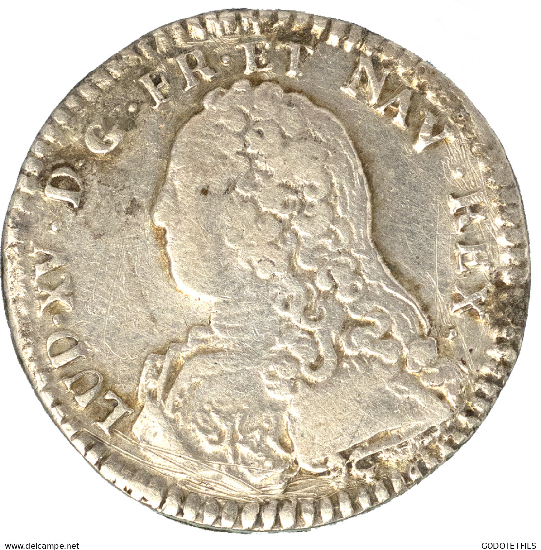 Louis XV-Dixième D&#039;écu Aux Branches D&#039;olivier 1739 Grenoble - 1715-1774 Luis XV El Bien Amado