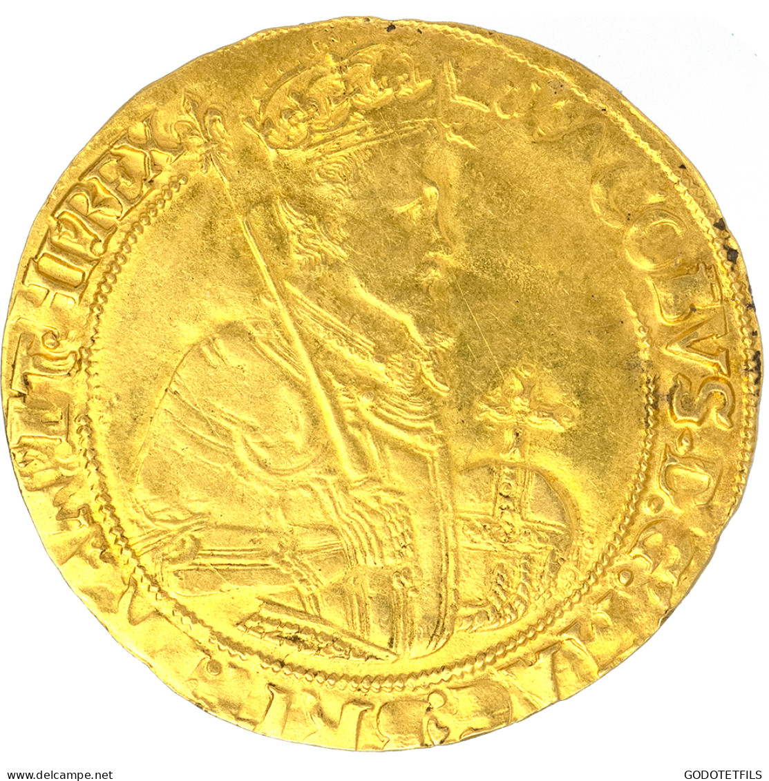 Angleterre-Jacques Ier Unité De 22 Shillings, 5 ème Type 1615-1616 Londres - 1485-1662 : Tudor / Stuart