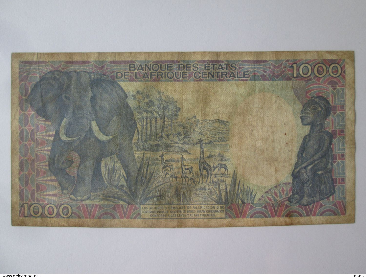 Rare! Equatorial Guinea 1000 Francs 1985 Banknote,see Pictures - Guinea Ecuatorial