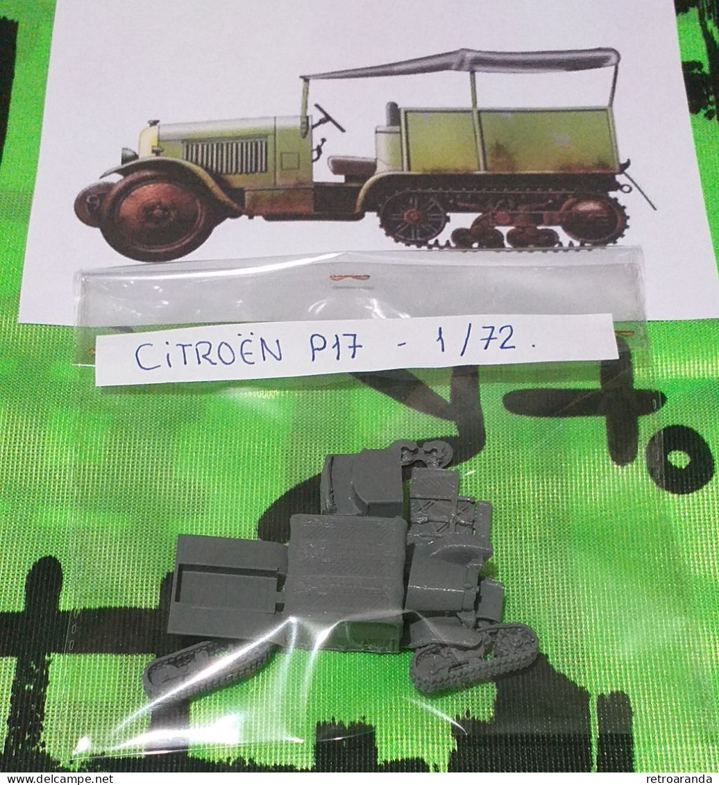 Kit Maqueta Para Montar Y Pintar - Vehículo Militar . Citroen P17 - 1/72 - Vehículos Militares