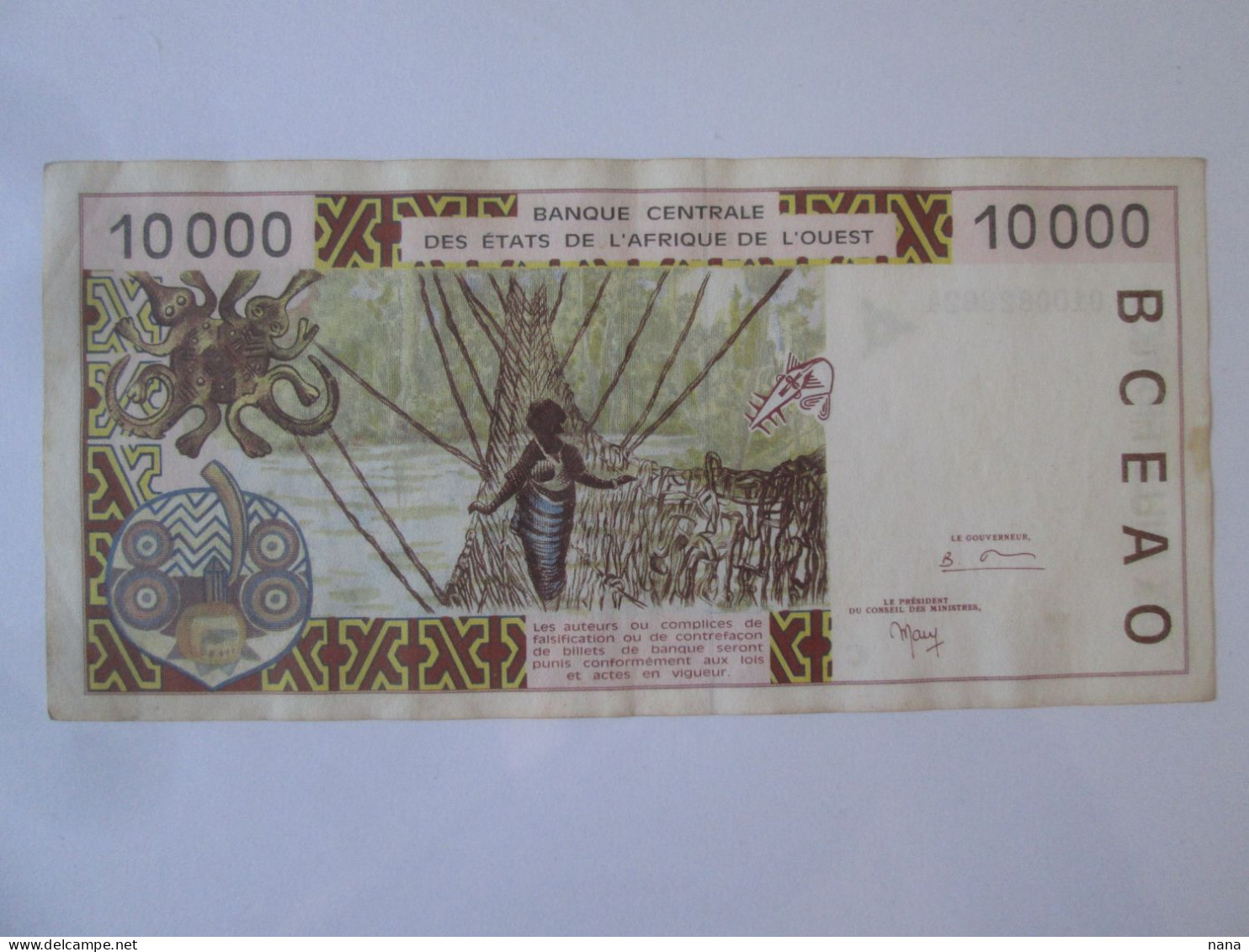 Burkina Faso 10000 Francs 1995 Banknote,see Pictures - Burkina Faso