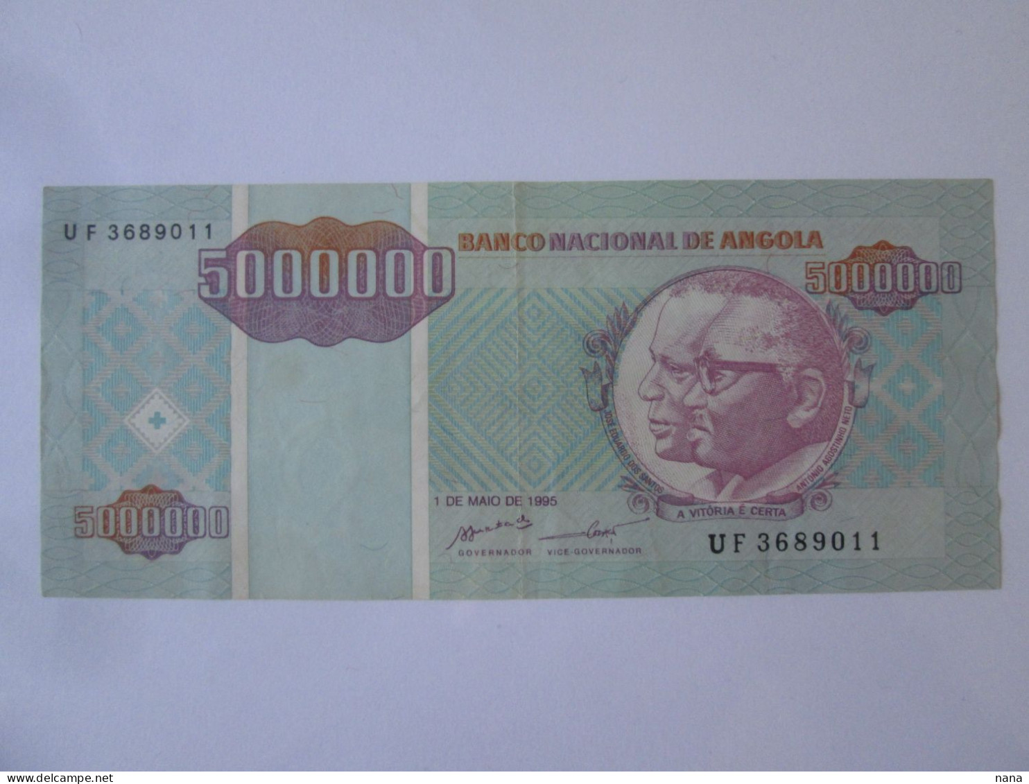 Rare! Angola 5000000/5 Million Kwanzas 1995,see Pictures - Angola