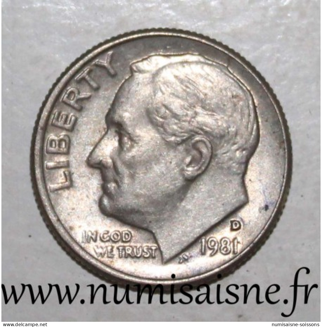 ÉTATS UNIS - KM 195 - 1 DIME 1981 D - Denver - ROOSEVELT - TTB - 1946-...: Roosevelt