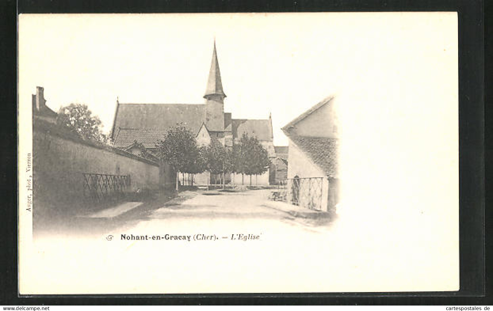 CPA Nohant-en-Gracay, L`Eglise  - Graçay