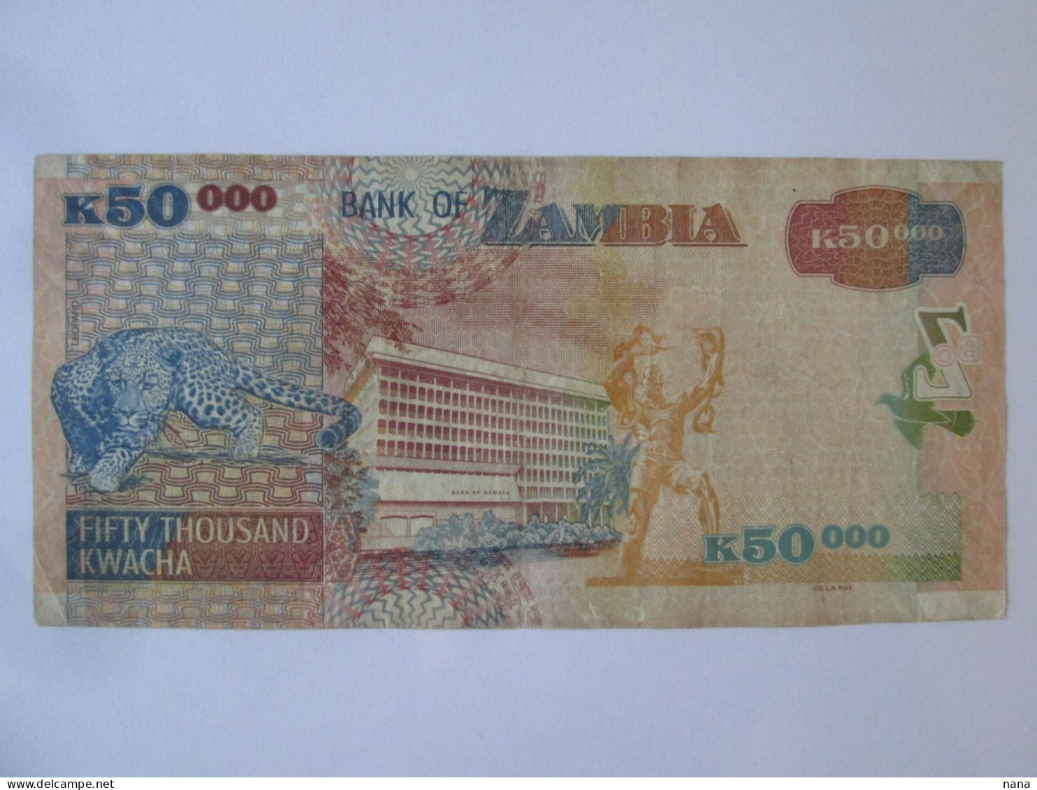 Rare! Zambia 50000 Kwacha 2006 Banknote,see Pictures - Sambia