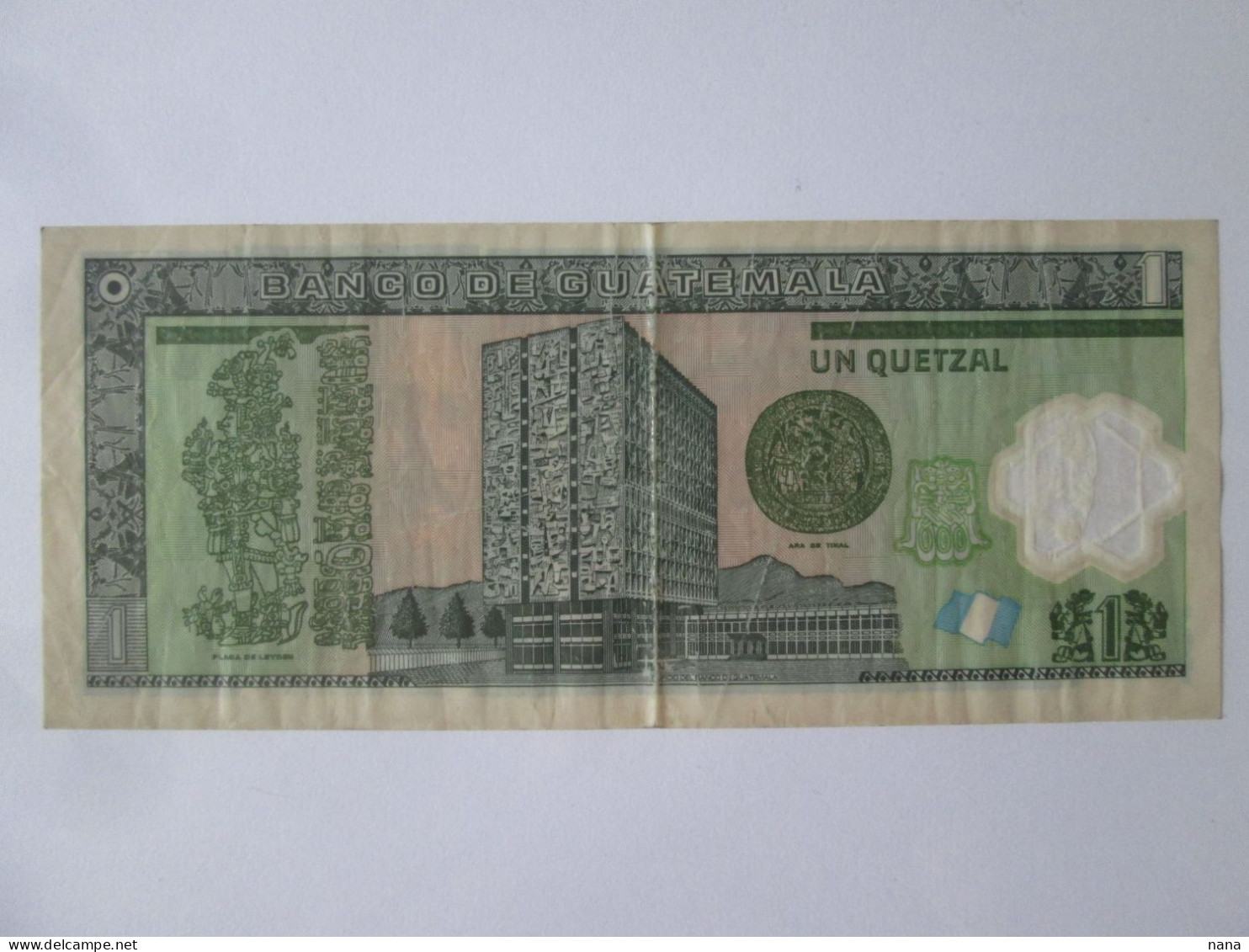 Guatemala 1 Quetzal 2012 Banknote,see Pictures - Guatemala