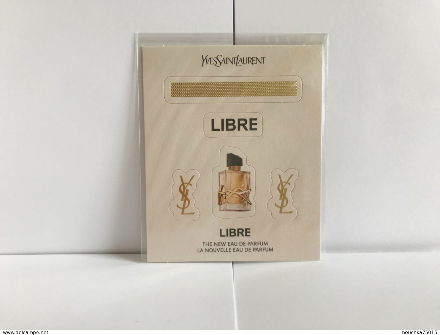 YSL (Yves Saint Laurent) - Libre, Petite Planche De Stickers - Modernes (à Partir De 1961)