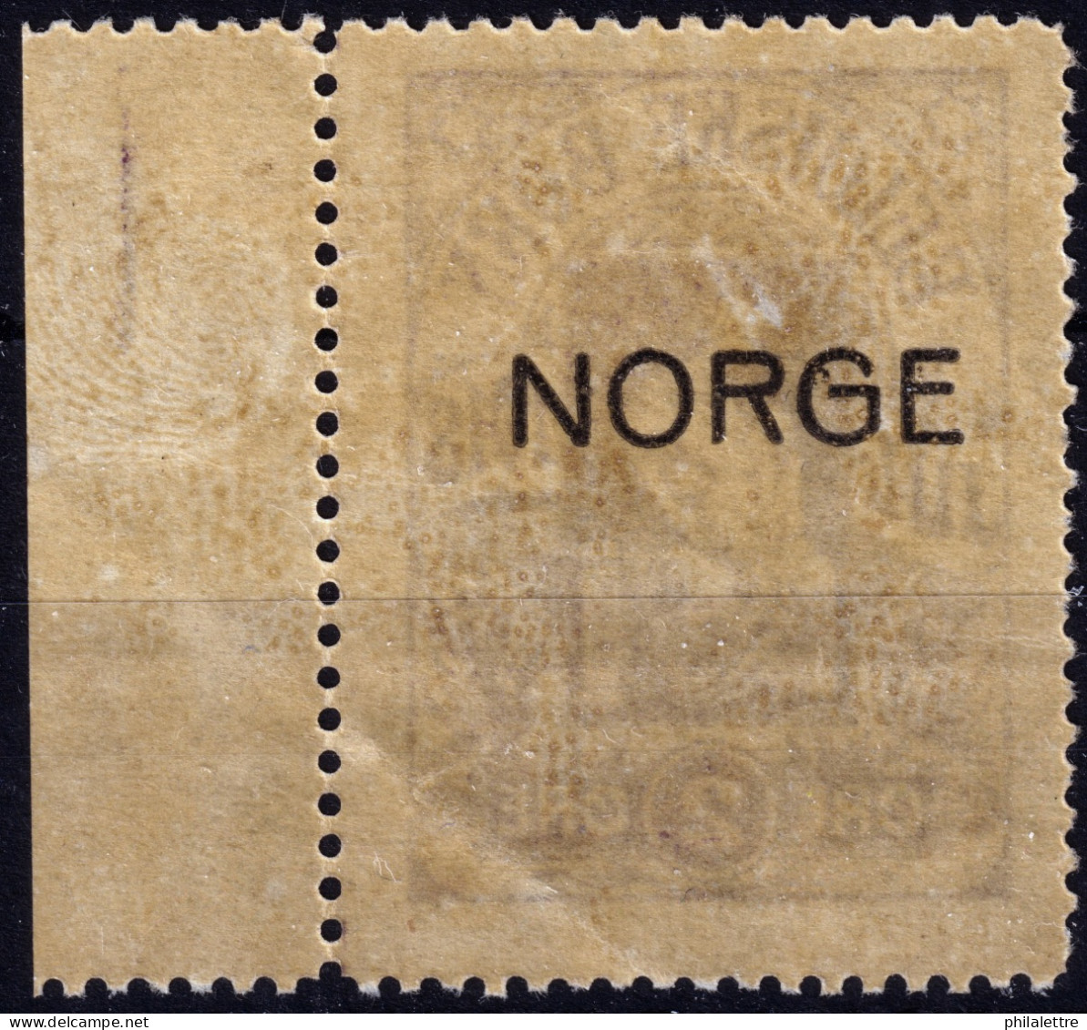 DANEMARK / DENMARK - Christmas 1918 - 2øre Purple "BELGISKE BØRN" (Belgian Children) Charity Stamp (marked NORGE On Gum) - Noël