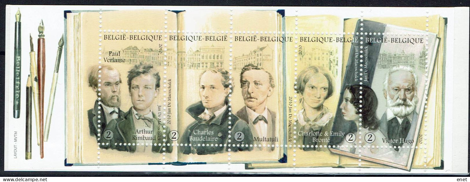 Belgie 2010 - B111 (395/99) - Schrijvers - Schrijvers