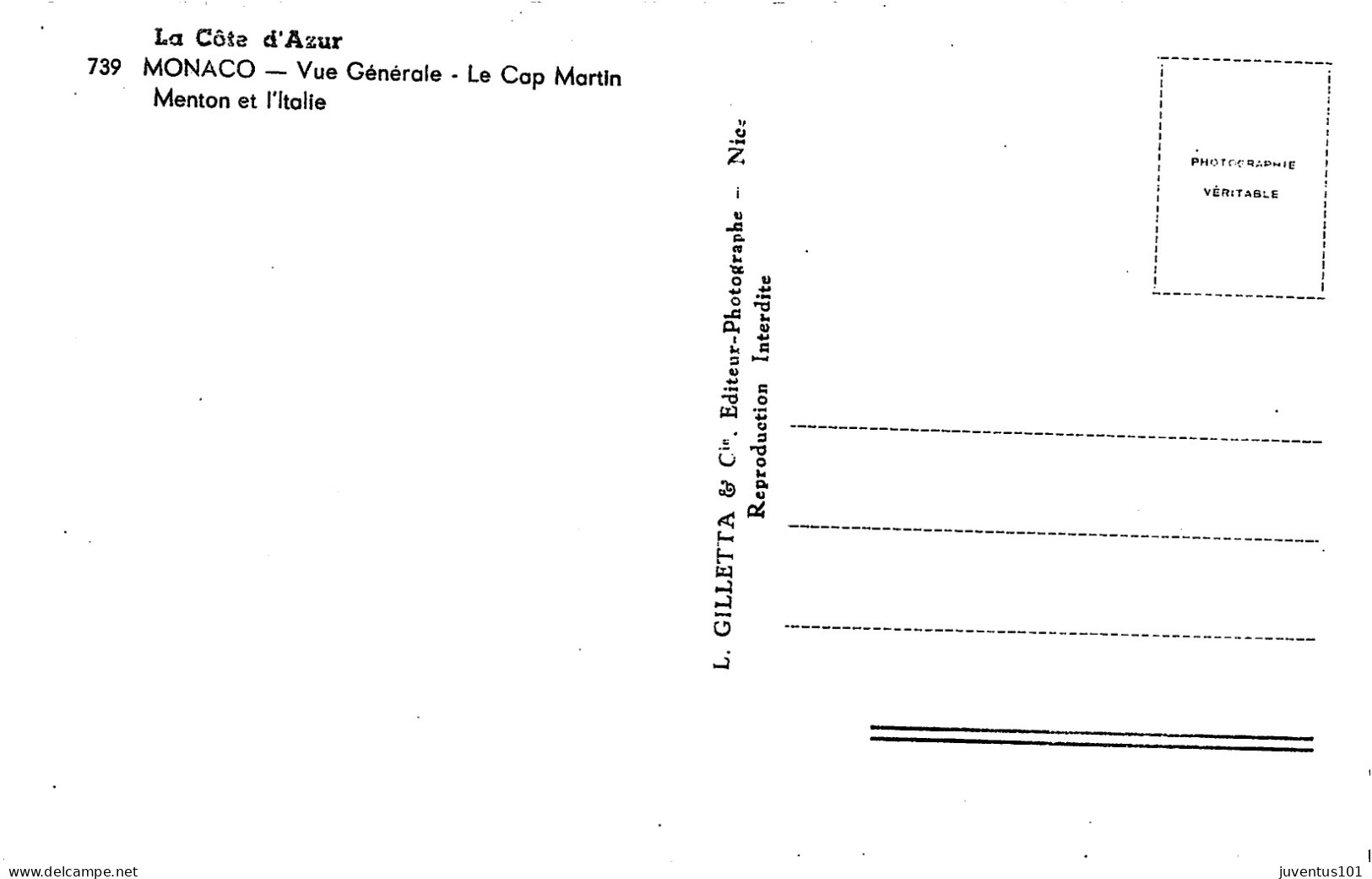 CPSM Monaco-Vue Générale      L2830 - Multi-vues, Vues Panoramiques