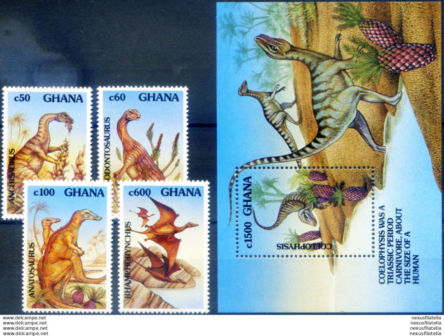 Fauna. Dinosauri 1992. - Ghana (1957-...)