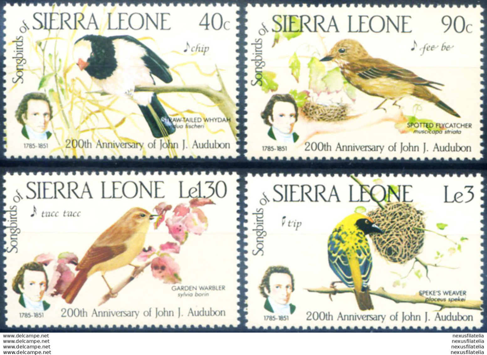 Fauna. Uccelli 1985. - Sierra Leone (1961-...)