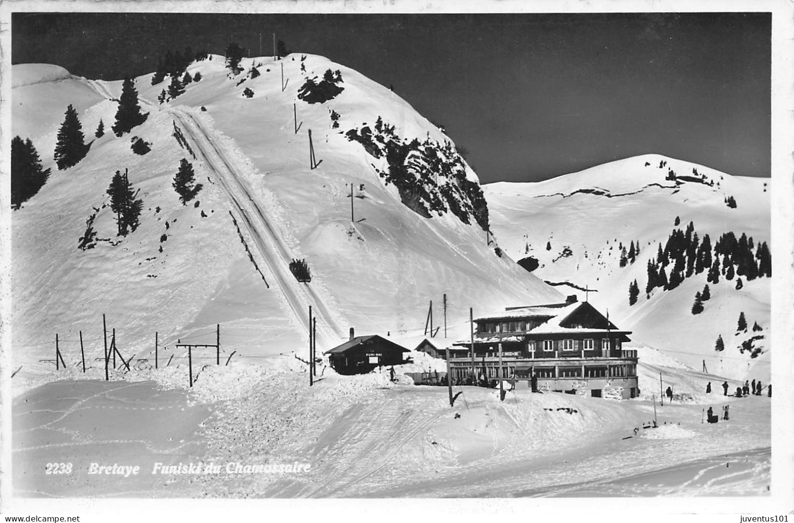 CPSM BRETAYE Funiski Chamossaire Funi Ski-RARE      L2830 - Bretaye