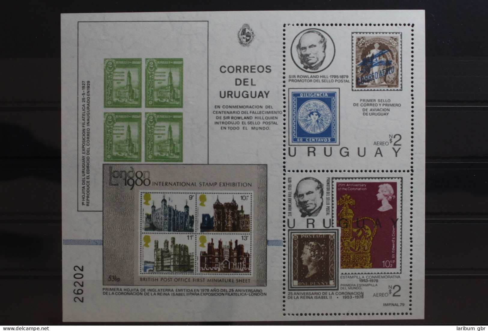 Uruguay Block 45 Postfrisch #TE094 - Uruguay