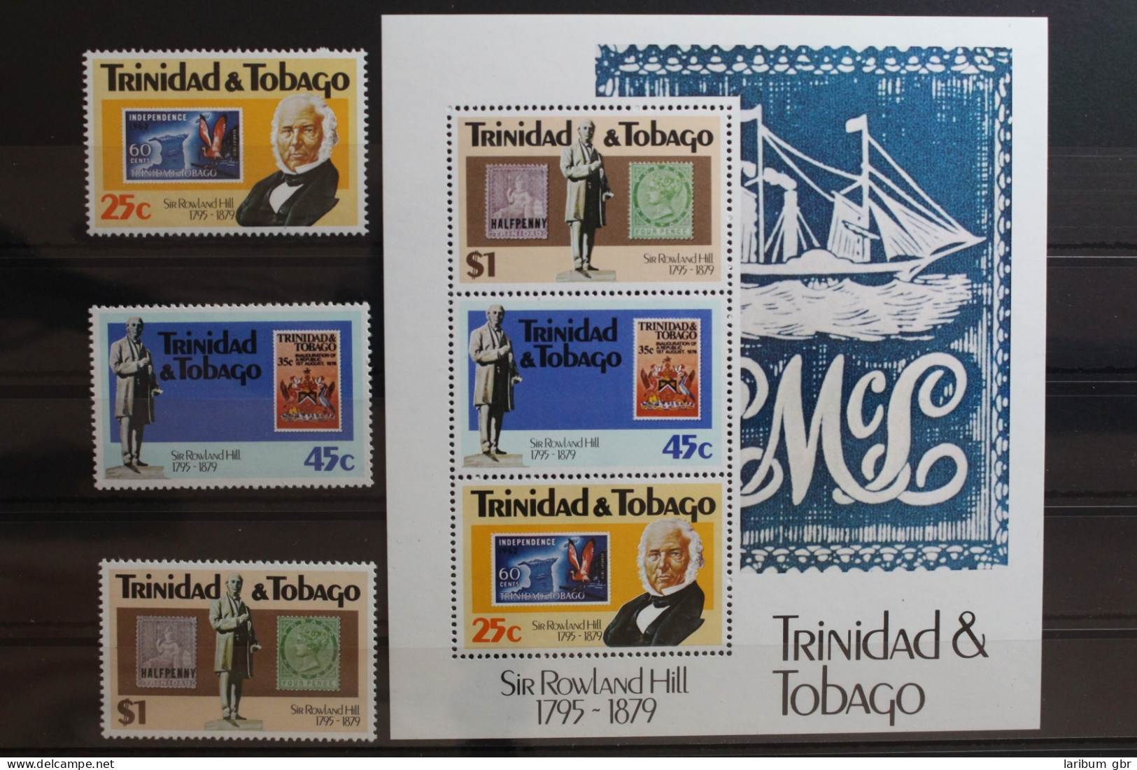 Trinidad Und Tobago 401-403, Block 29 Mit 401-403 Postfrisch #TE083 - Trinidad & Tobago (1962-...)