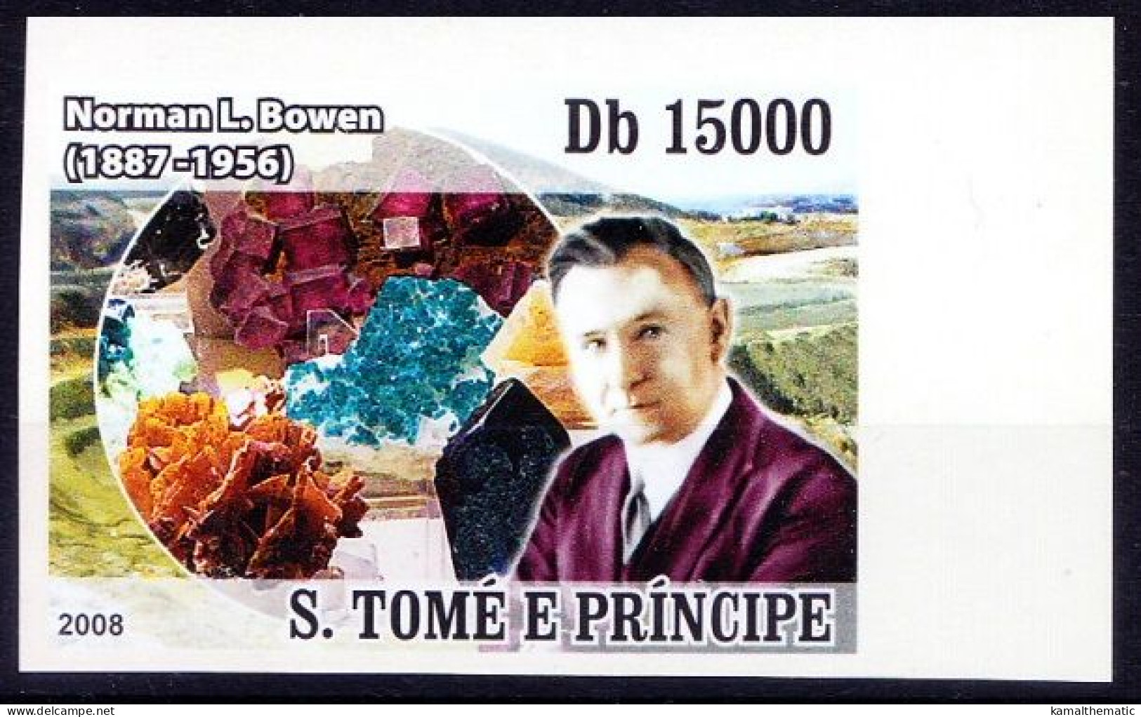 Sao Tome 2008 MNH Imperf, Norman Bowen Canadian Geologist, Petrology - Other & Unclassified