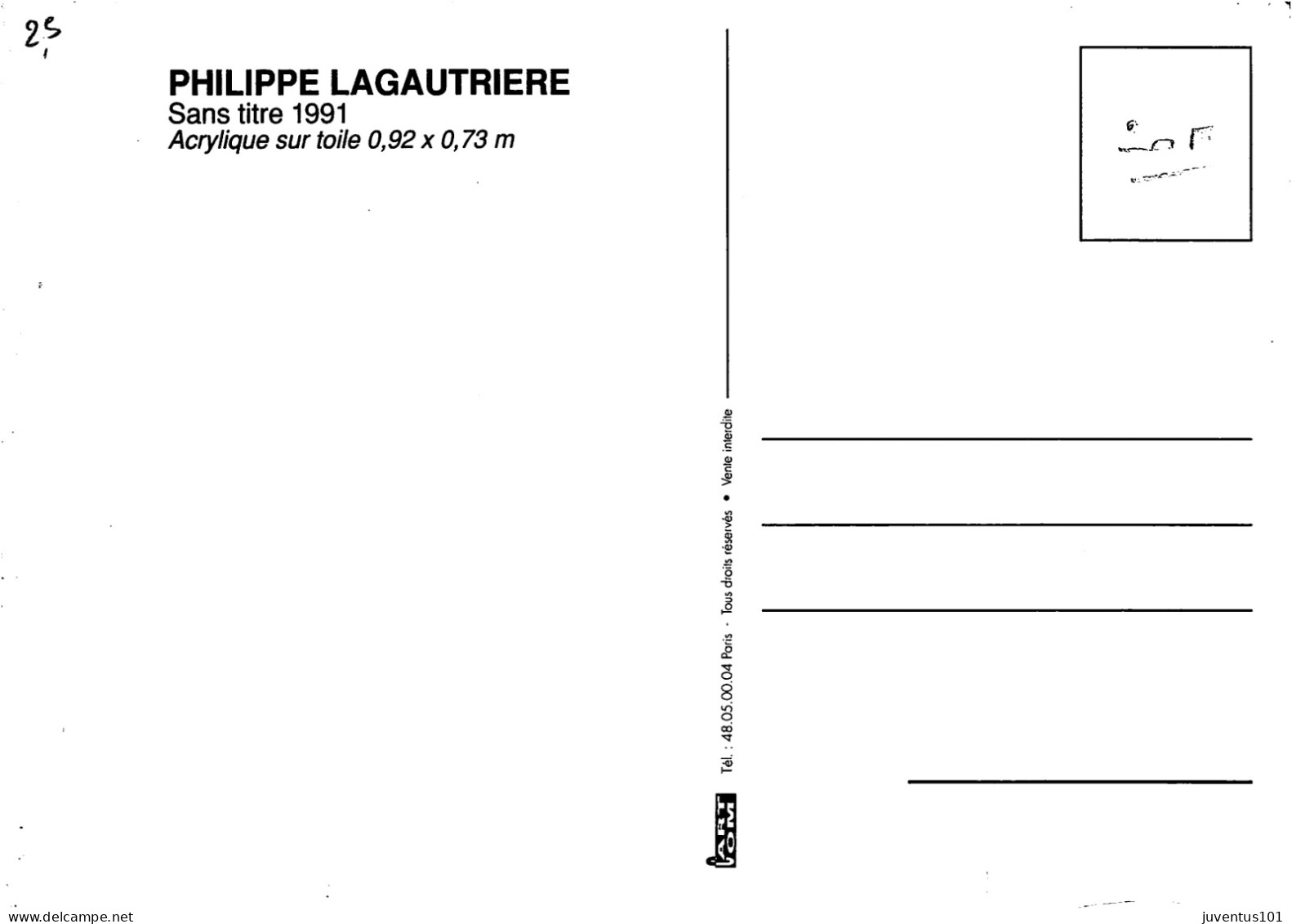 CPSM Philippe Lagautrière-Sans Titre 1991      L2829 - Malerei & Gemälde