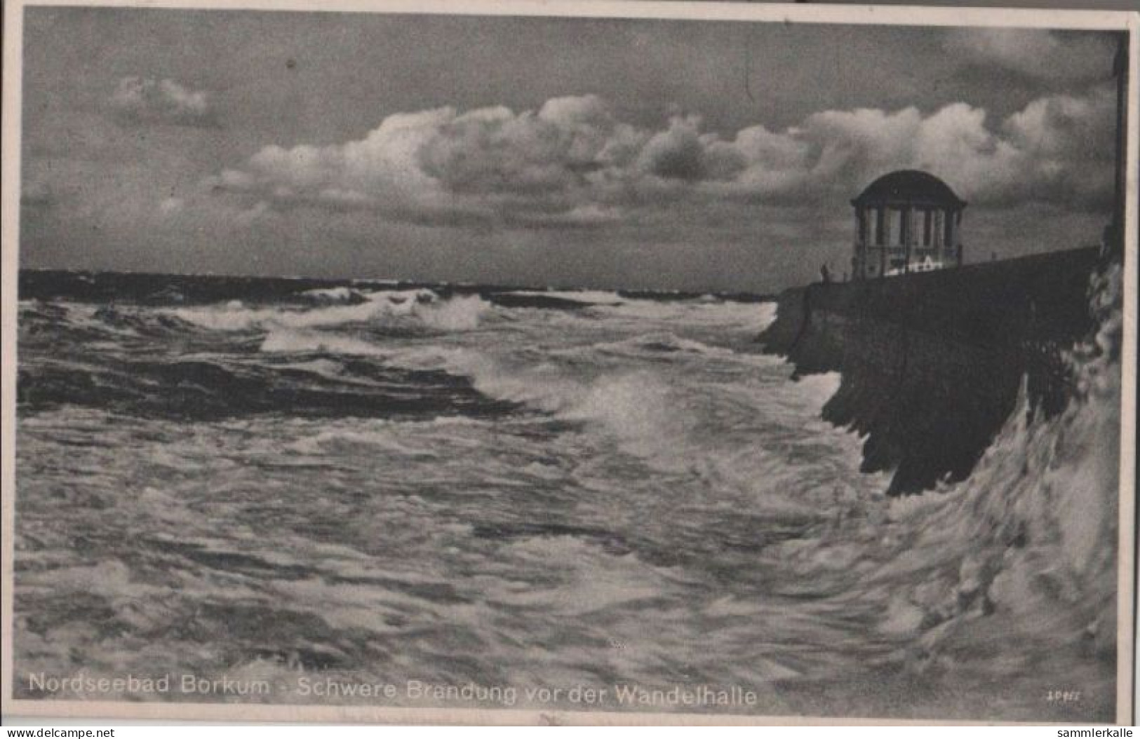 59524 - Borkum - Brandung Vor Der Wandelhalle - 1932 - Borkum