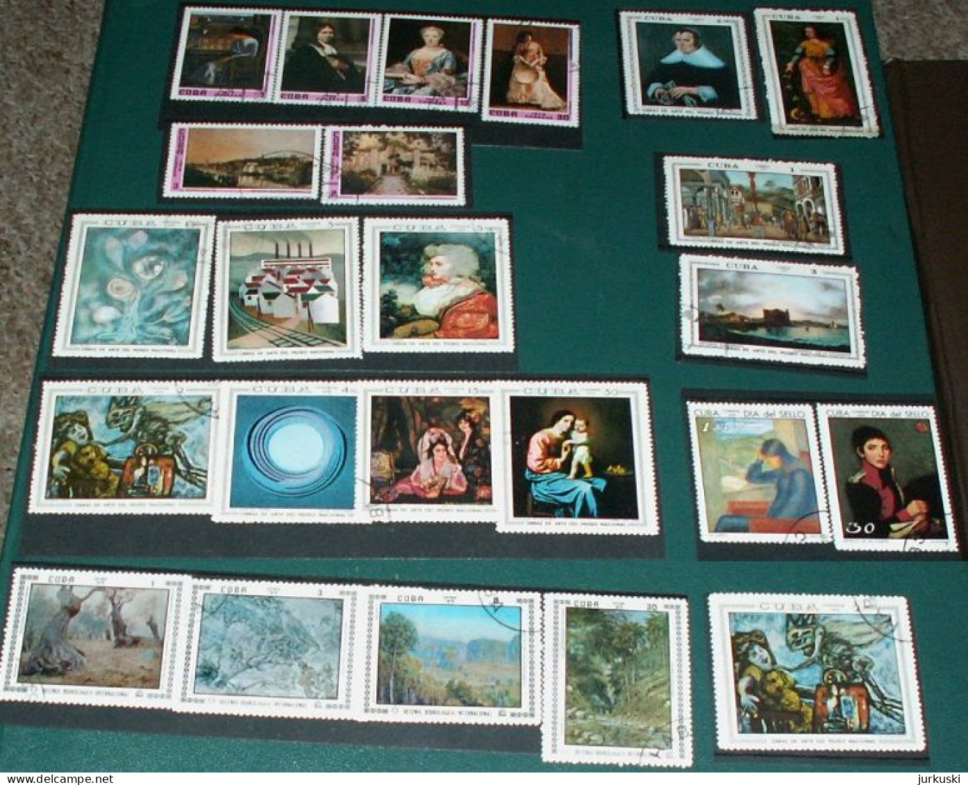 Cuba - Paintins / Set Of 24values - 1969 / 1970 / 1972 / 1976 - USED - Usados