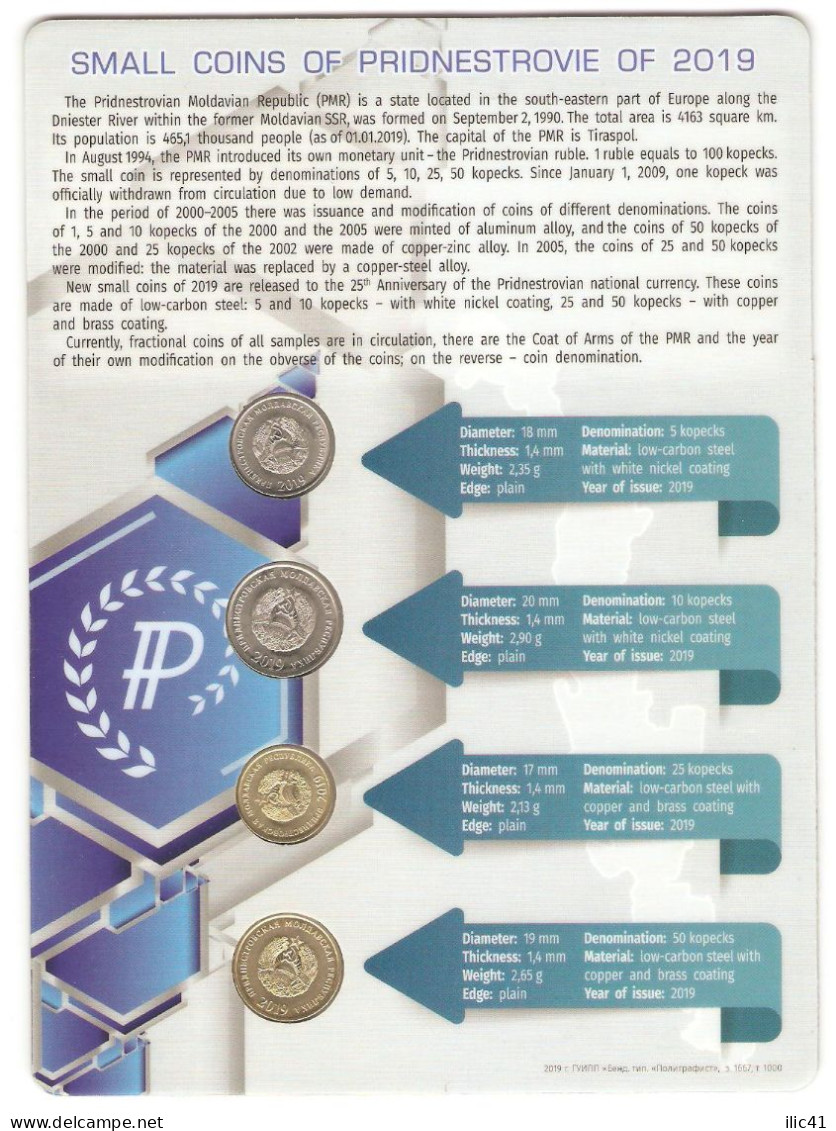 Moldova Moldova Transnistria Blister 2019  Change Washes Of Transnistria 2019 Minting. UNC - Moldavië