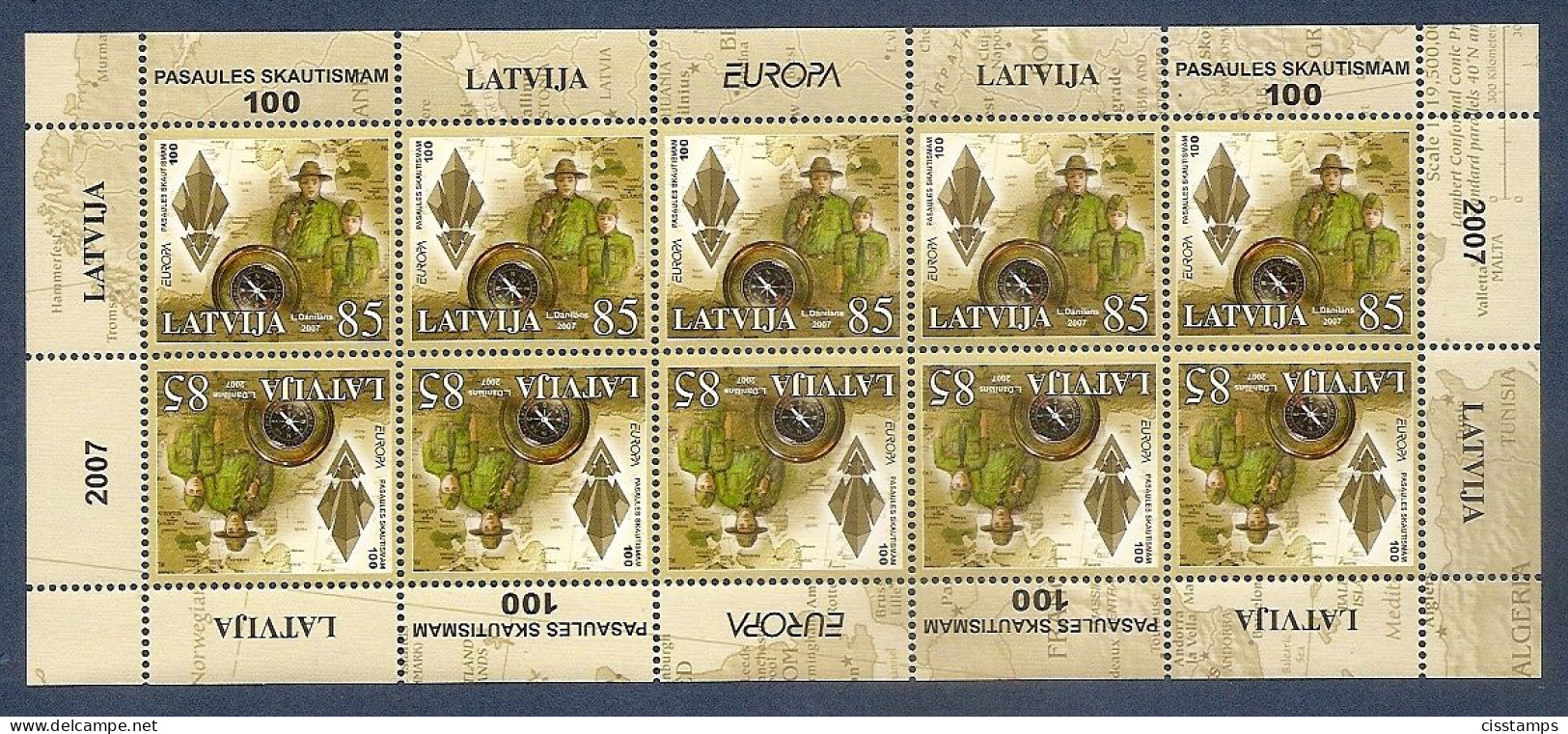LATVIA 2007●Europa CEPT●Scouts●Mi 700KB - Nuevos