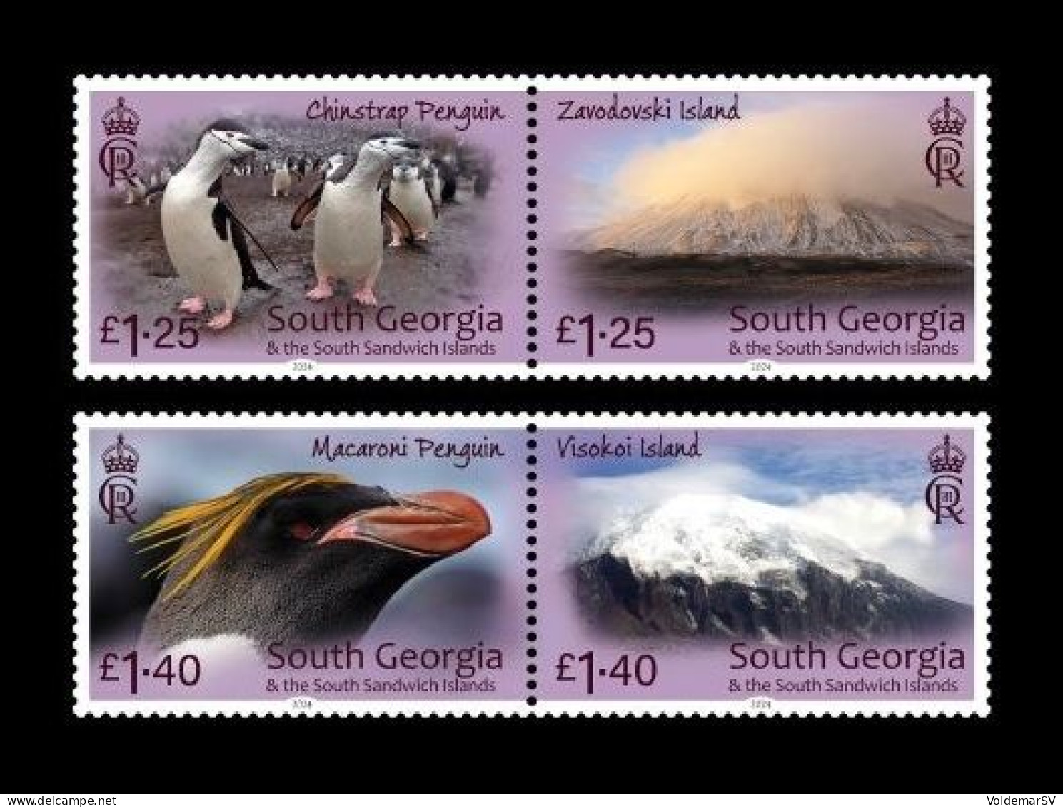 South Georgia 2024 Mih. 838/41 Fauna. Penguins Of Traversay Islands MNH ** - Georgias Del Sur (Islas)