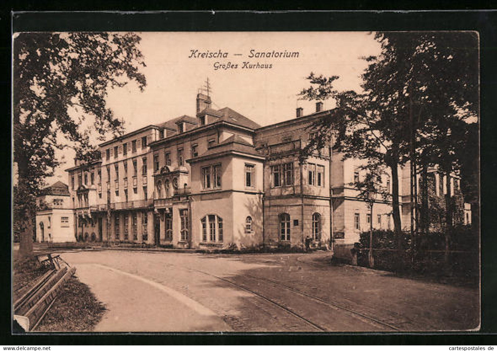 AK Kreischa, Sanatorium Mit Grossem Kurhaus  - Kreischa