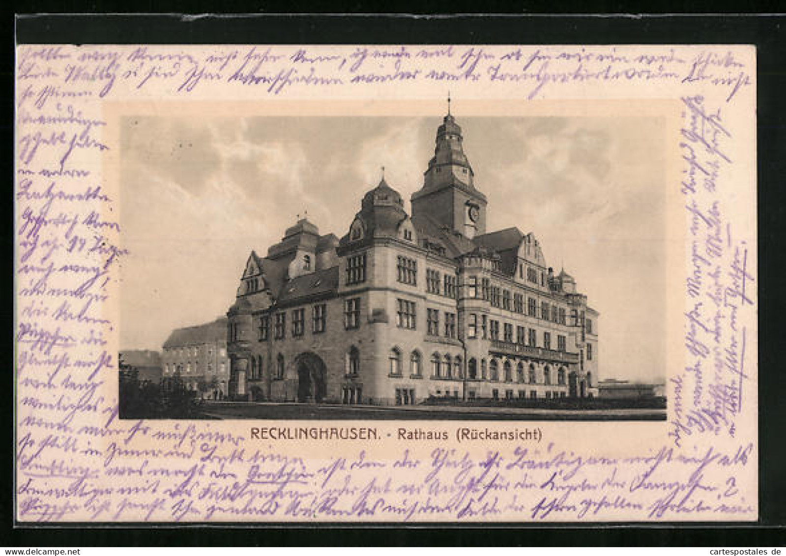 AK Recklinghausen, Rückansicht Vom Rathaus  - Recklinghausen