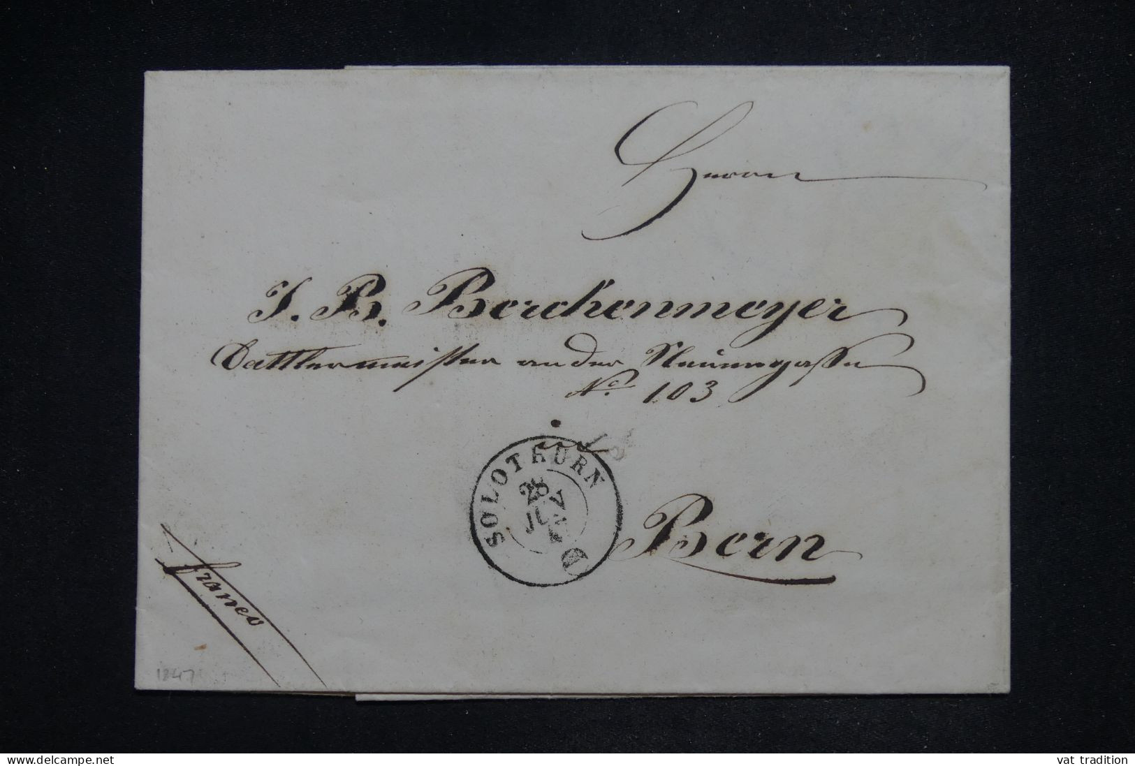 SUISSE - Lettre De 1848 Pour Bern - A 2746 - Marcophilie