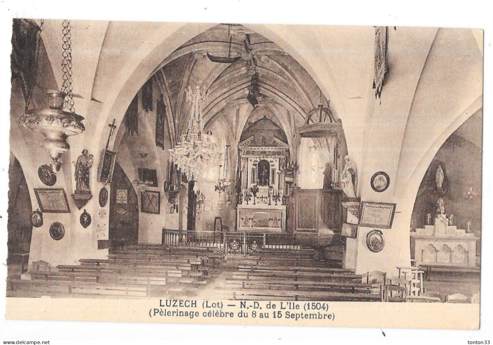 LUZECH - 46 - Notre Dame De L'ILE - Intérieur - TOUL 5 - - Luzech