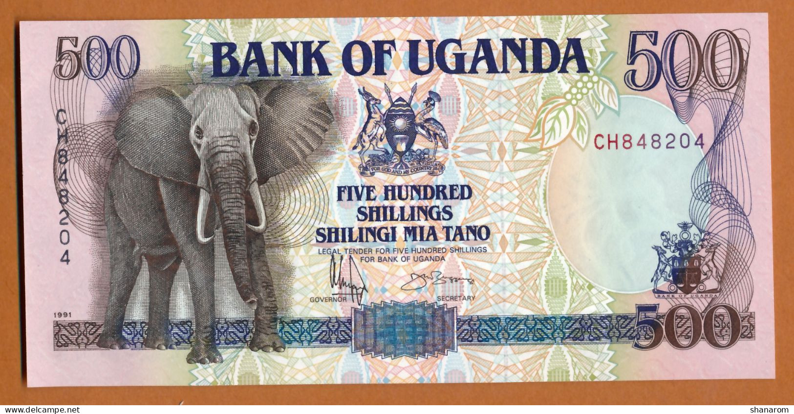 1991 // OUGANDA // FIVE HUNDRED SHILLINGS // NEUF - UNC - Oeganda