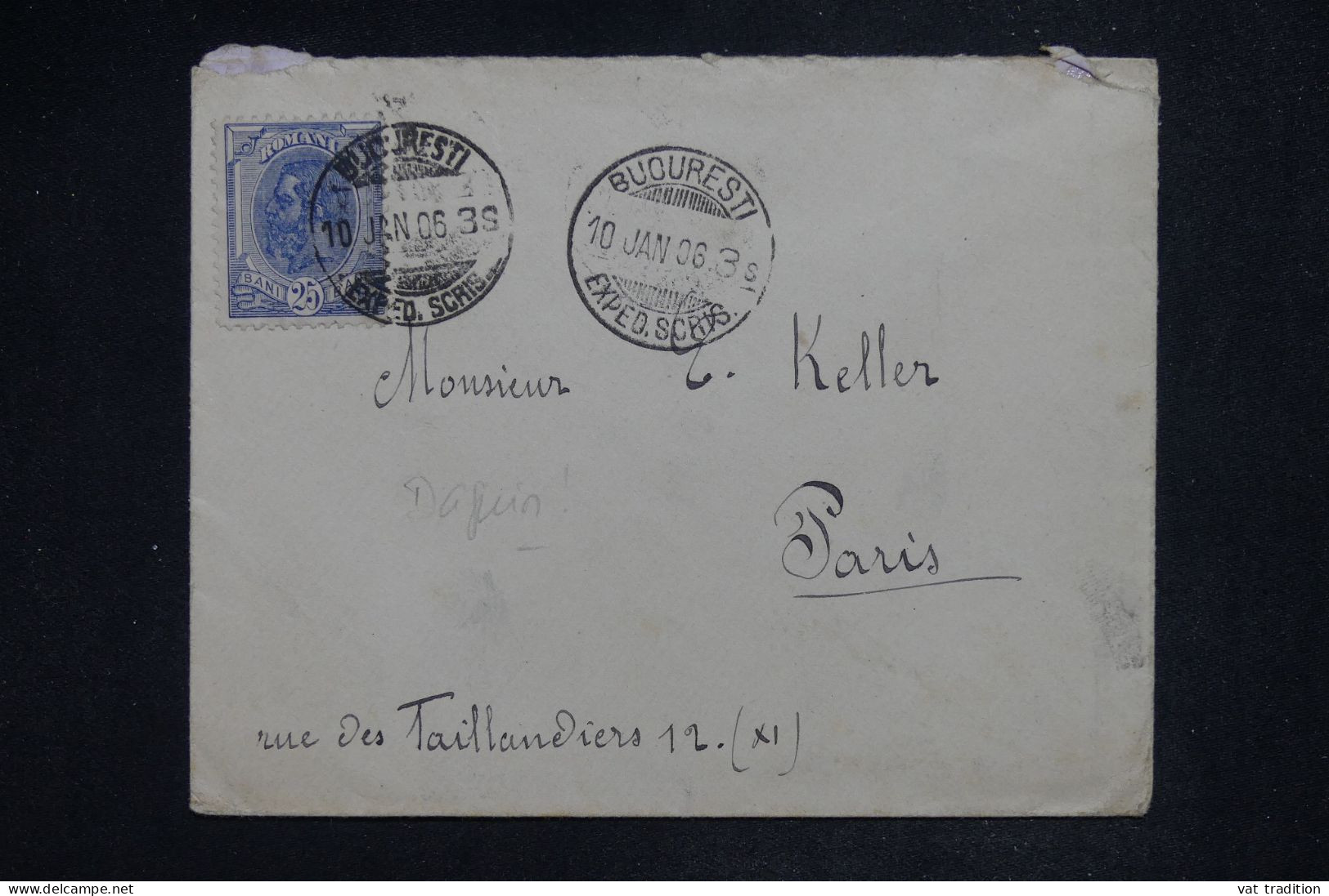 ROUMANIE - Lettre De 1901 Pour Paris - A 2756 - Postmark Collection