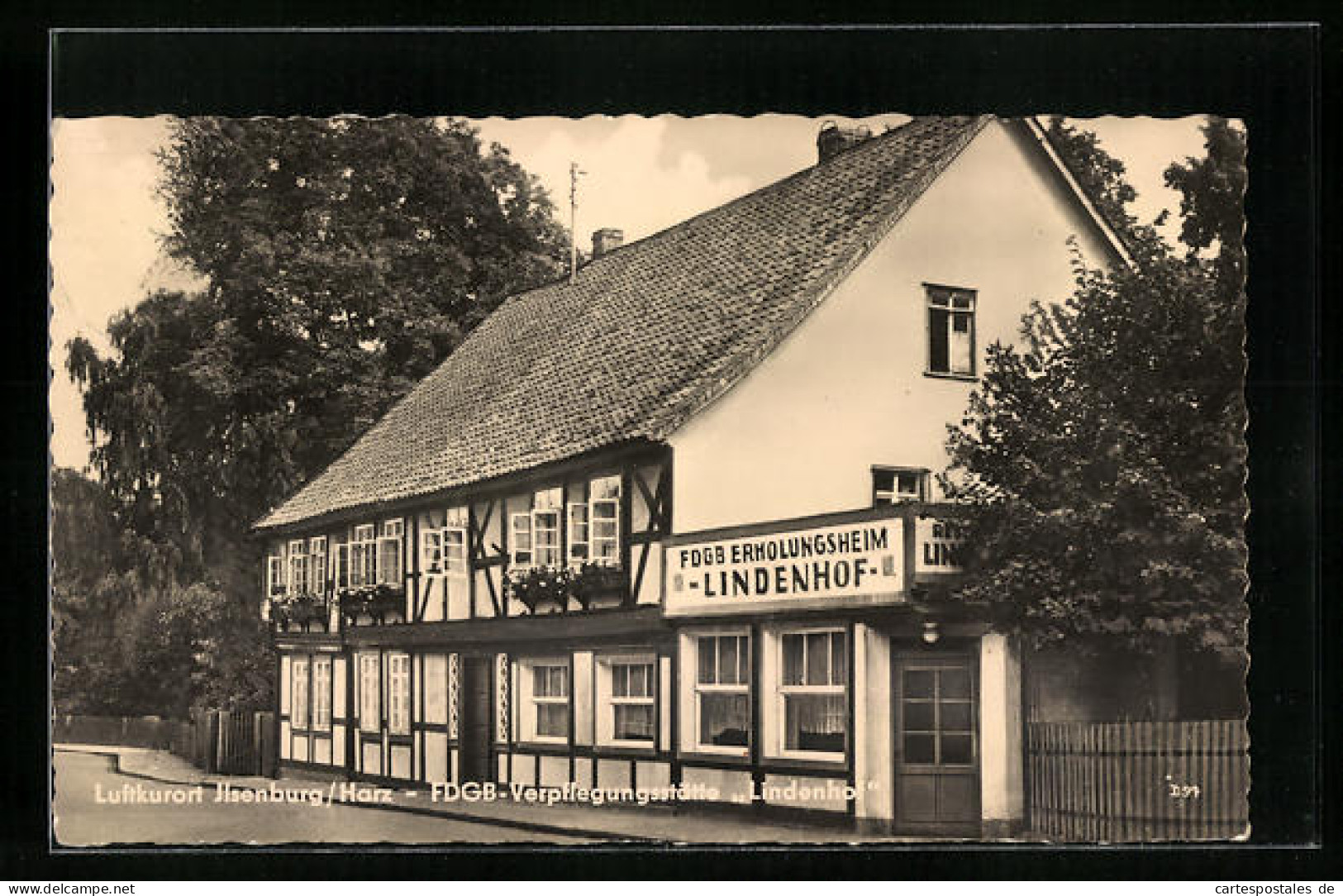 AK Ilsenburg / Harz, FDGB-Erholungsheim Und Verpflegungsstätte Lindenhof  - Ilsenburg