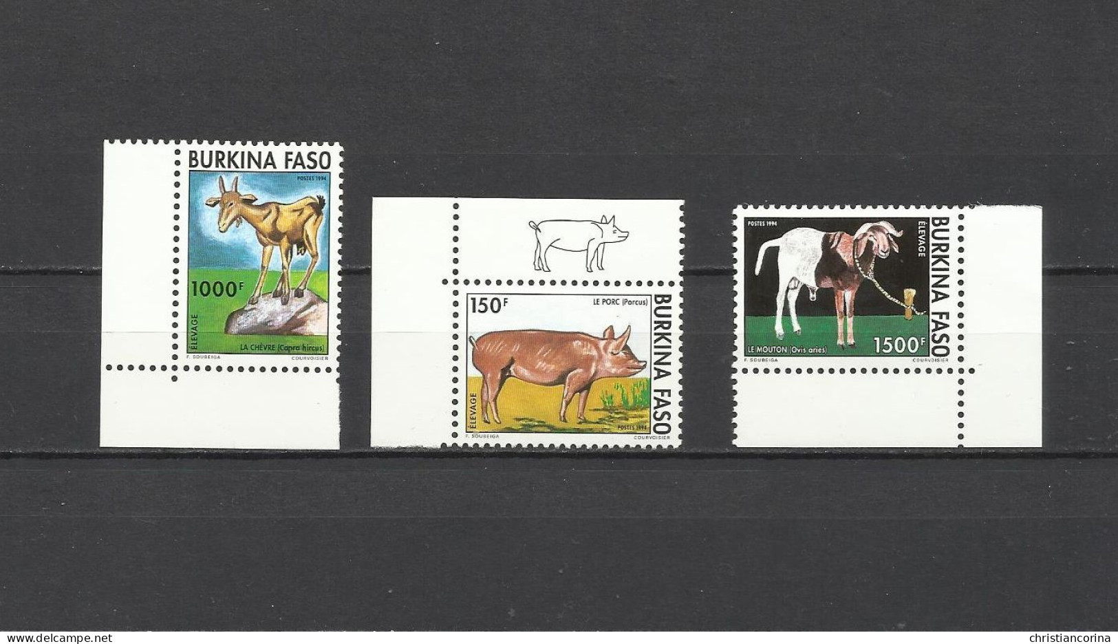 BURKINA FASO 1994 FARM ANIMALS - Burkina Faso (1984-...)