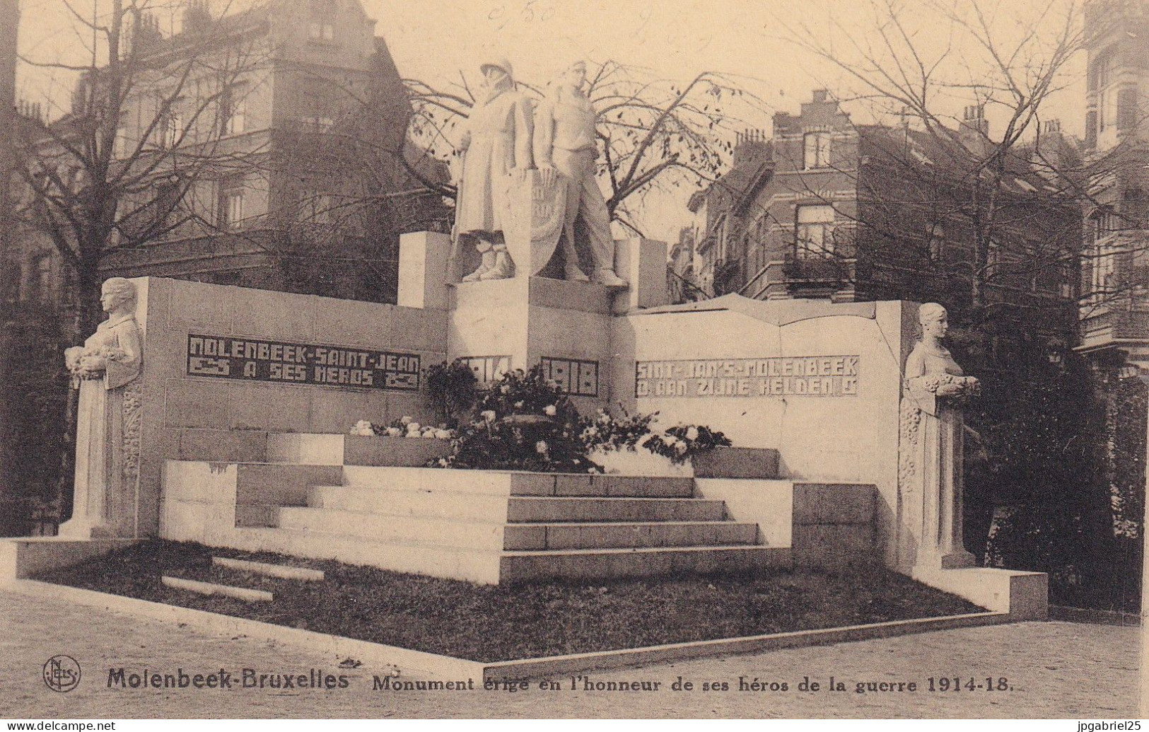 LAP Molenbeek Monument Erige En L Honneur Des Heros De La Guerre 1914-18 - St-Jans-Molenbeek - Molenbeek-St-Jean