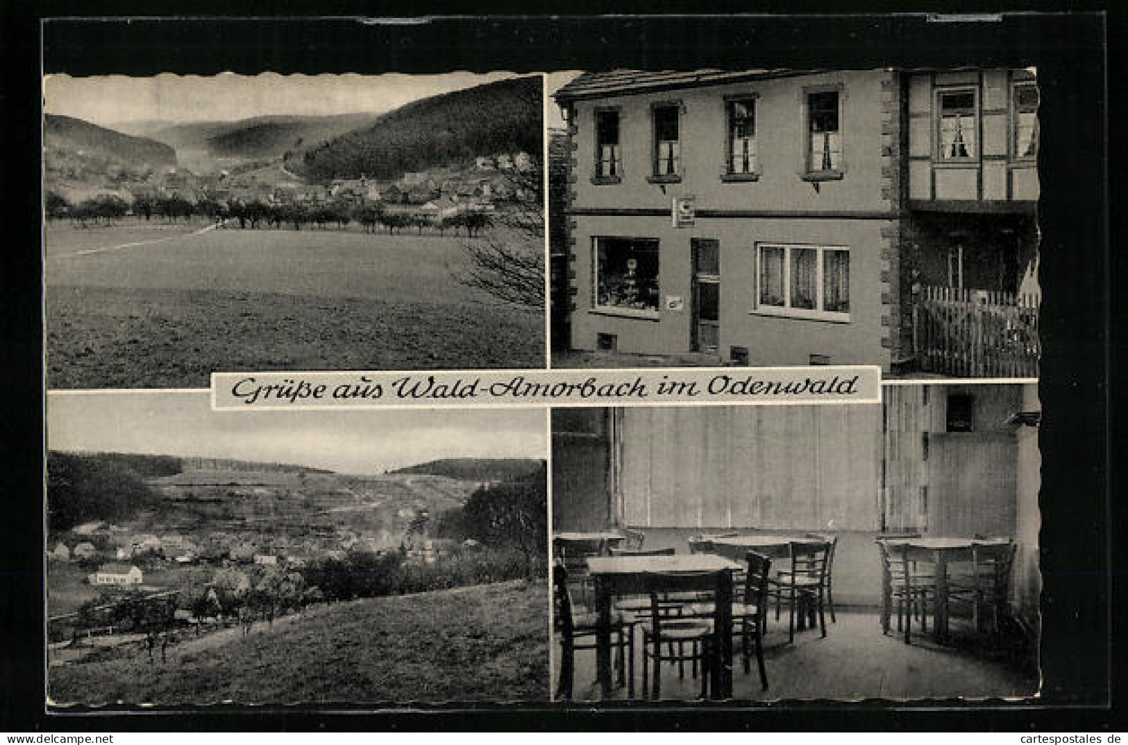 AK Wald-Amorbach Im Odenwald, Gasthaus, Innenansicht, Teilansicht  - Odenwald