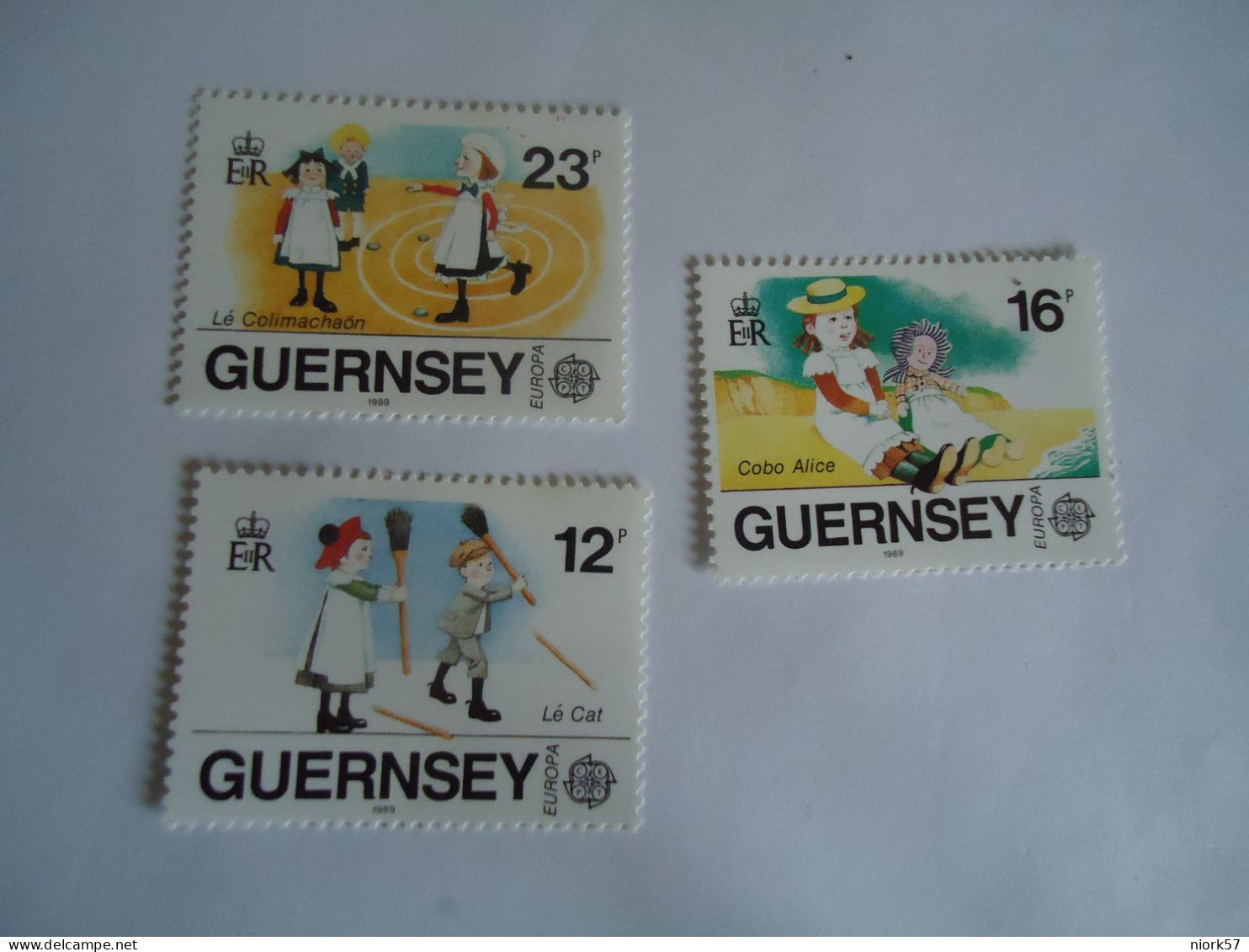 GUERNSEY MNH  STAMPS SET 3 EUROPA 89 - 1989