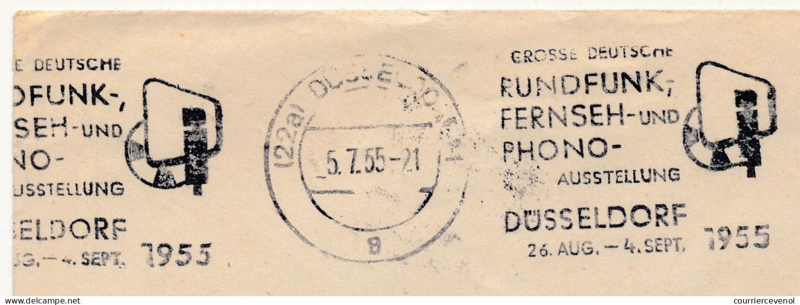 RFA - OMEC Düsseldorf 1955 - Gross Deutsche Rundfunk Fernseh Und Phono Ausstellung - Cartas & Documentos