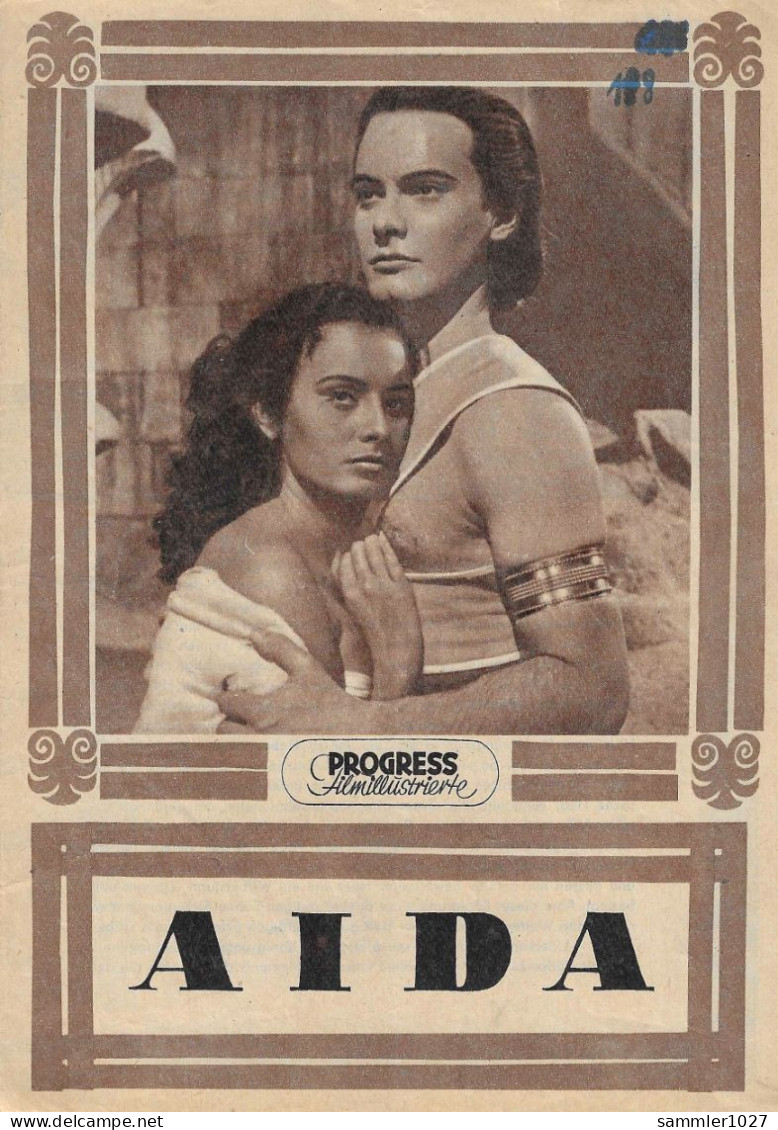 Los Vom 06.04 -  Werbeheft ( Filmprogramm ) Zum Film: " Aida " Sofia Loren - Film