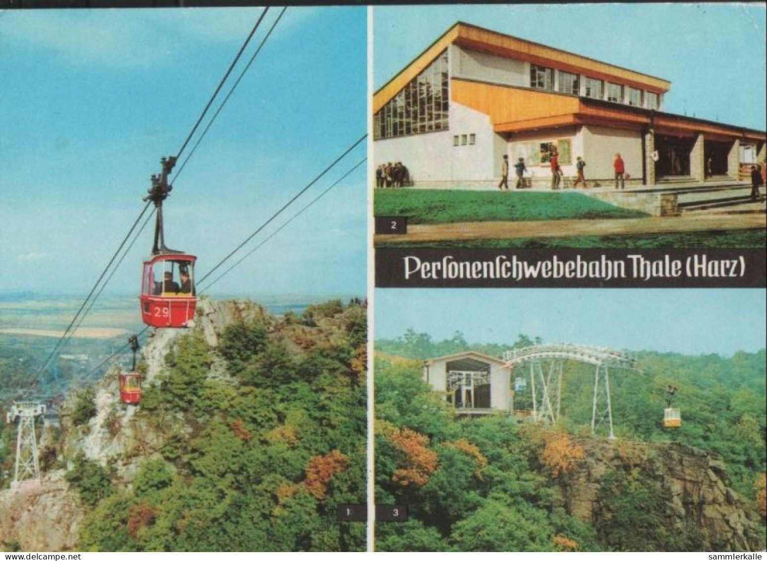 48763 - Thale - Personenschwebebahn, U.a. Bergstation - 1980 - Thale