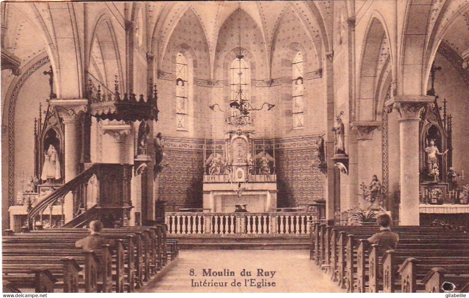 Stoumont - MOULIN De RUY -   Interieur De L'église - Stoumont
