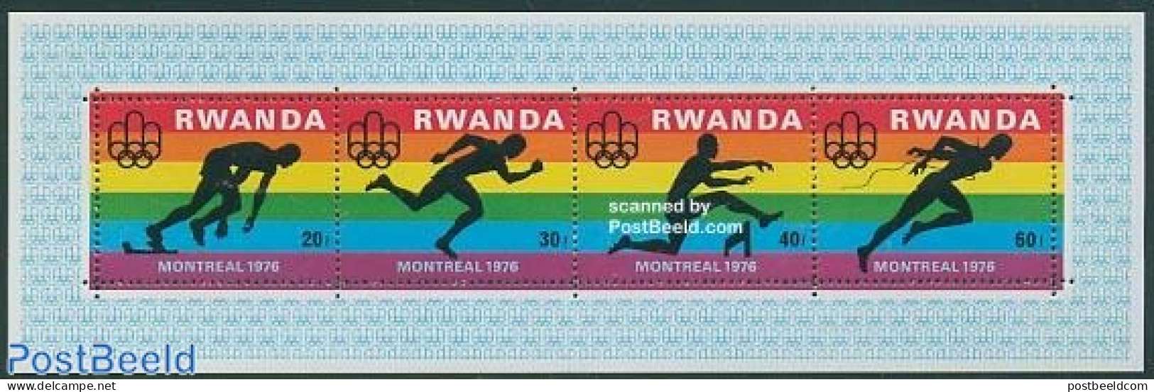 Rwanda 1976 Olympic Games S/s, Mint NH, Sport - Athletics - Olympic Games - Atletica