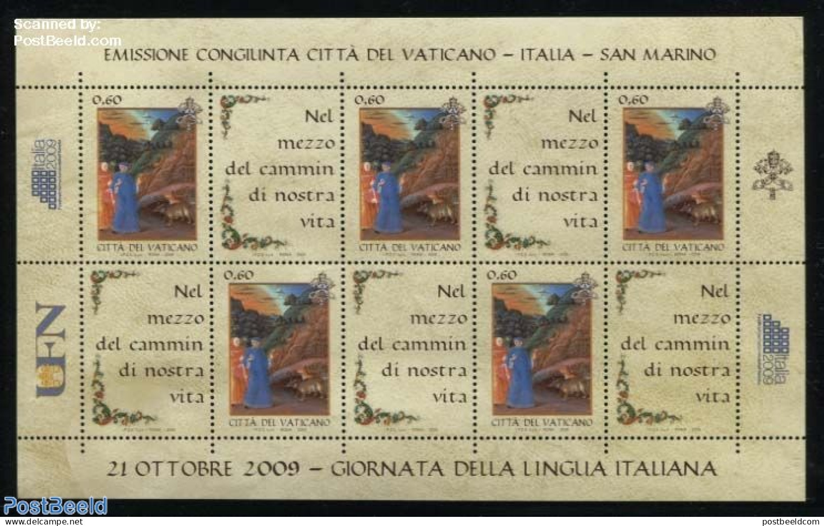 Vatican 2009 Language Day M/s, Joint Issue Italy, San Marino, Mint NH, Science - Various - Esperanto And Languages - J.. - Ongebruikt