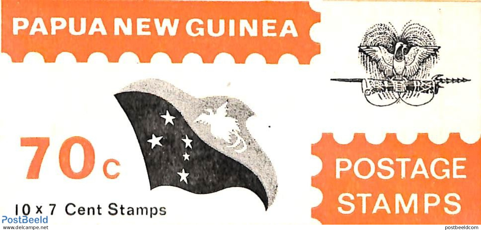 Papua New Guinea 1973 Telecom Booklet (adv: Burney/Book Depot), Mint NH, Science - Telecommunication - Stamp Booklets - Telecom