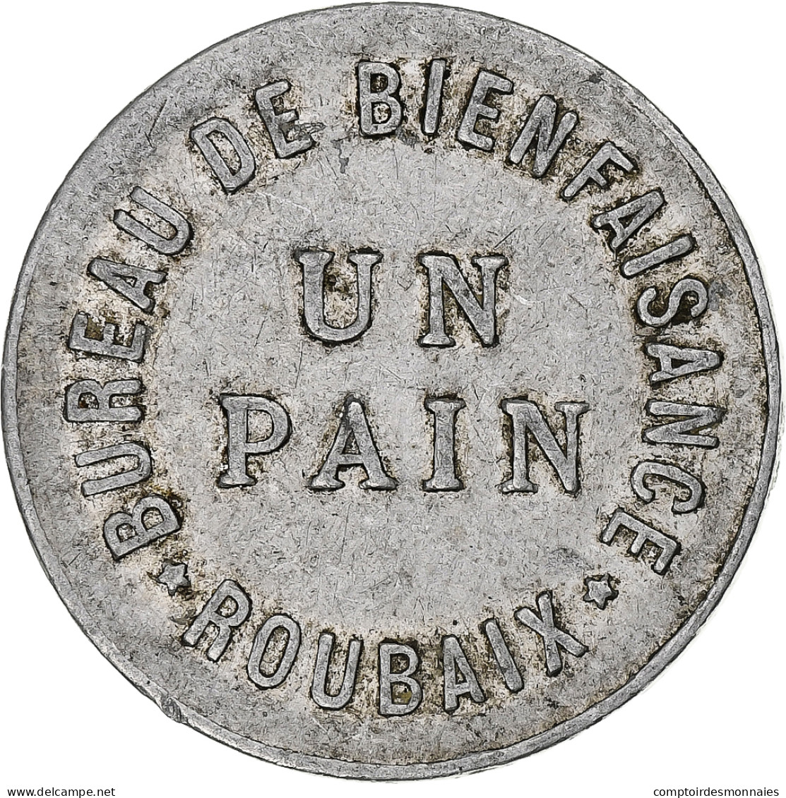 France, Bureau De Bienfaisance - Roubaix, PAIN, TTB+, Aluminium - Monétaires / De Nécessité