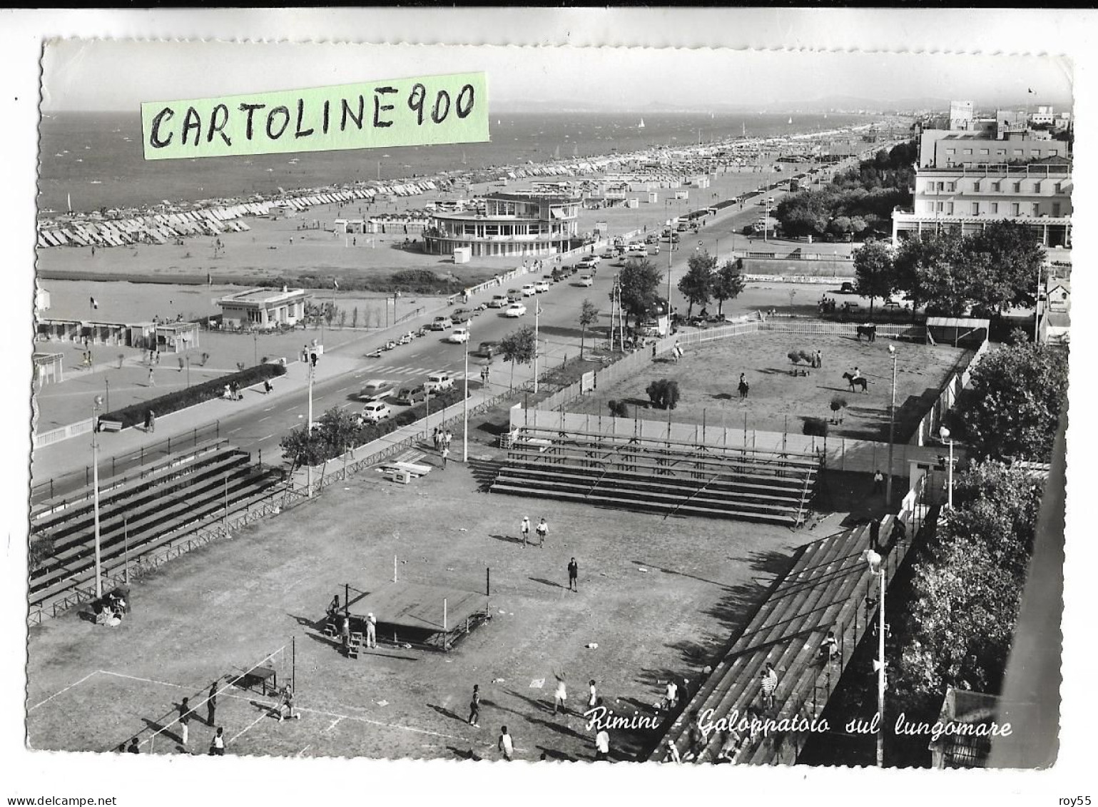 Emilia Romagna-rimini Galoppatoio Sul Lungomare Veduta Del Galoppatoio Di Rimini Anni 60 - Rimini