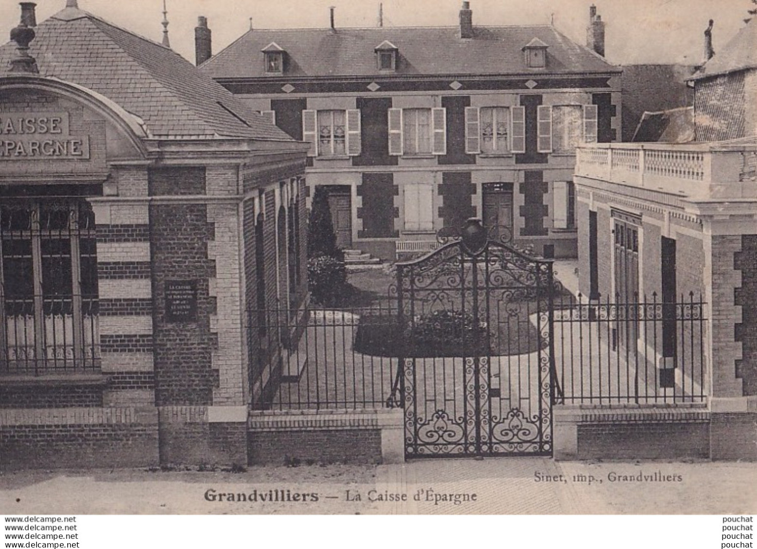 Y25-60) GRANDVILLIERS  - LA CAISSE D ' EPARGNE - ( 2 SCANS ) - Grandvilliers