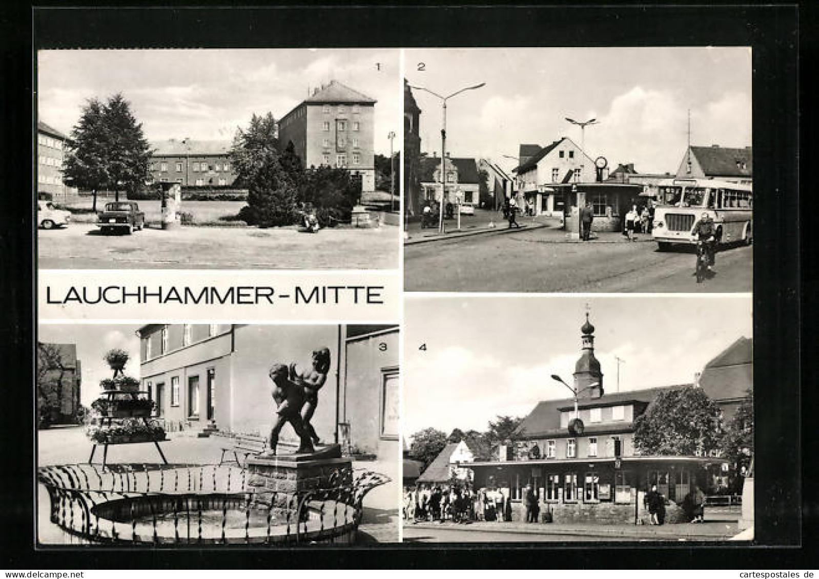 AK Lauchhammer, Platz Der Solidarität, Wilhelm-Pieck-Platz, Kleinleipische Strasse, Busbahnhof  - Lauchhammer