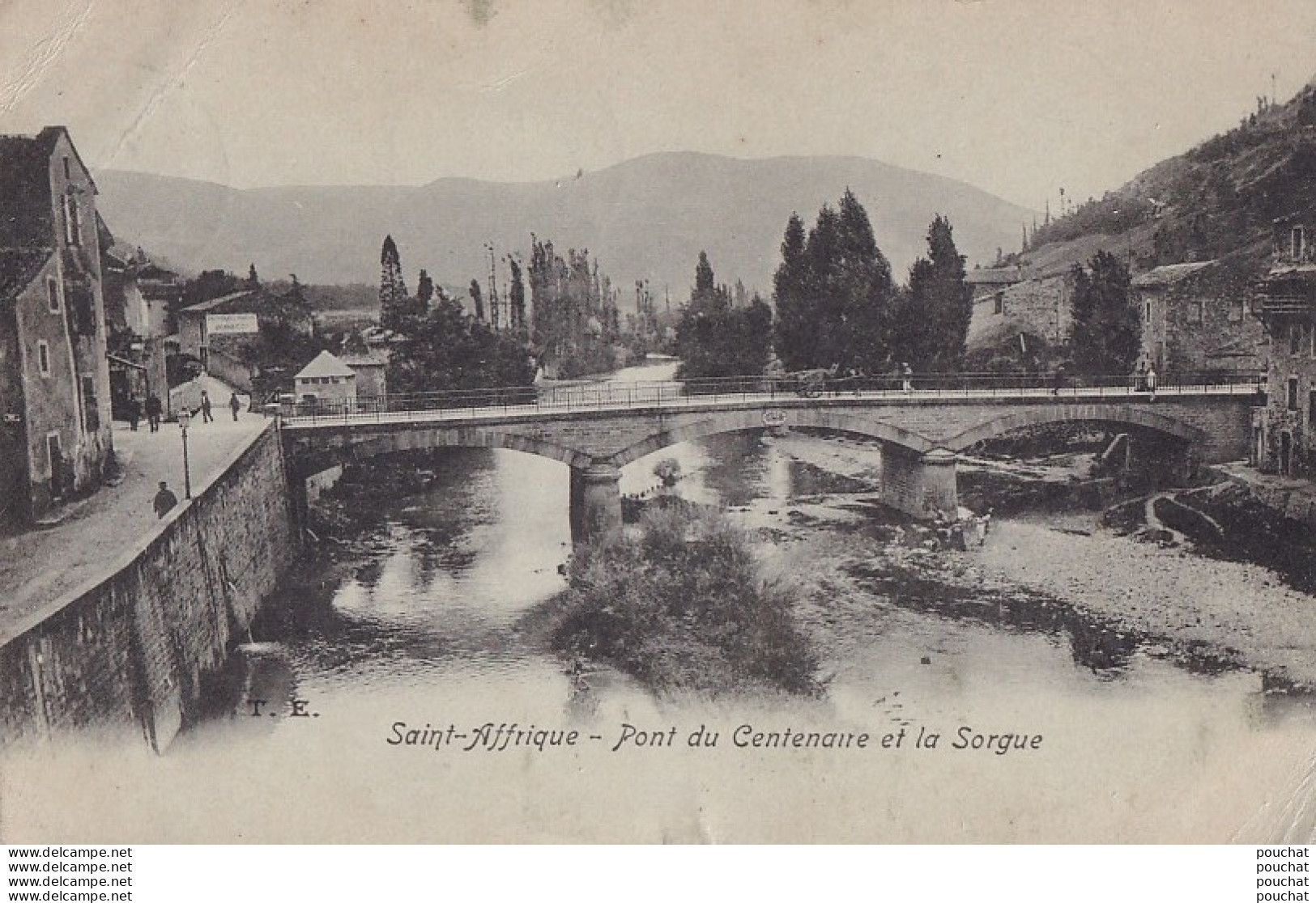 Z18-12) SAINT AFFRIQUE (AVEYRON)  PONT DU CENTENAIRE ET LA SORGUE - ( 2 SCANS ) - Saint Affrique