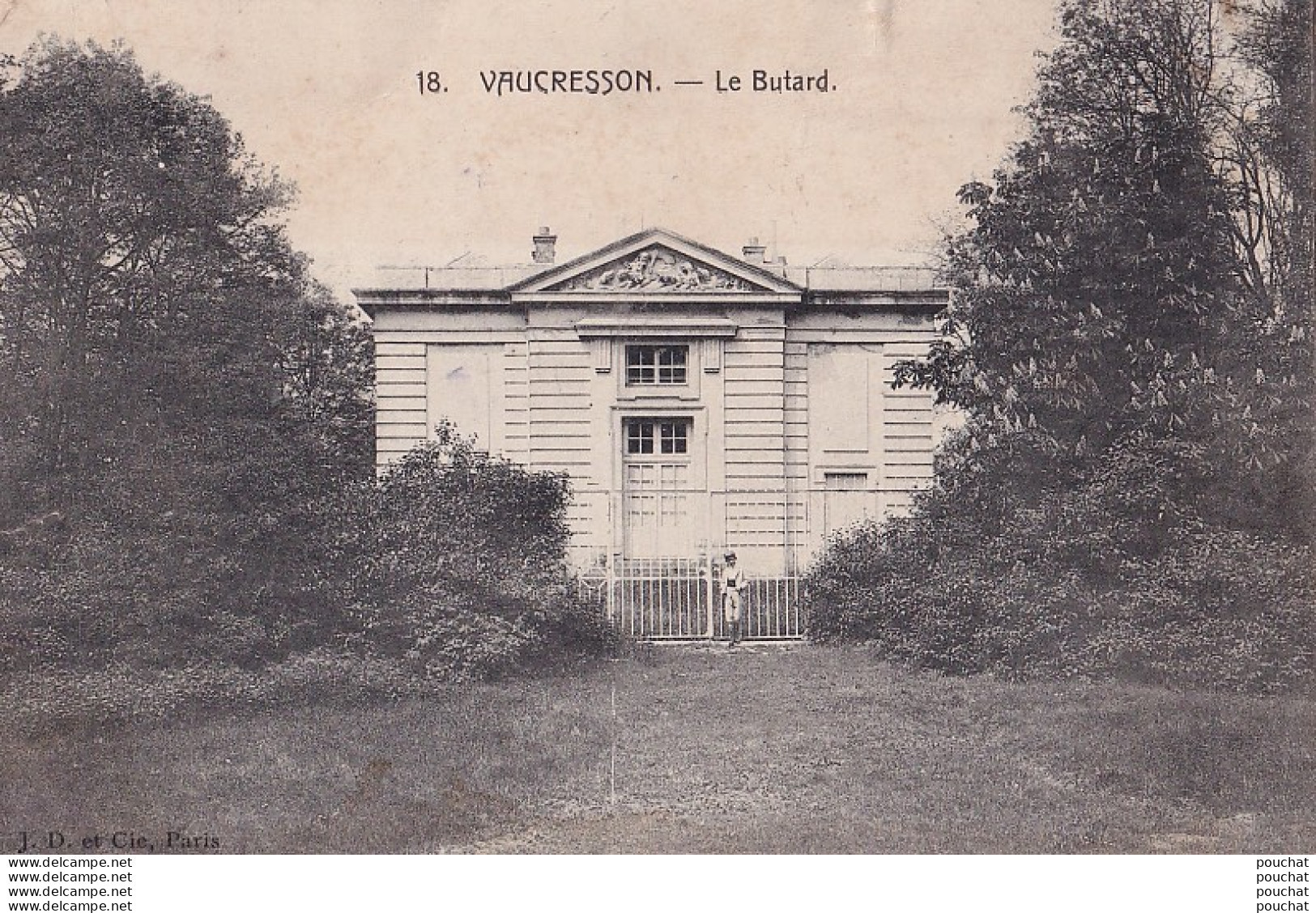 Z8-92) VAUCRESSON - LE BUTARD - ( PETITE ANIMATION - PERSONNAGE - 2 SCANS ) - Vaucresson